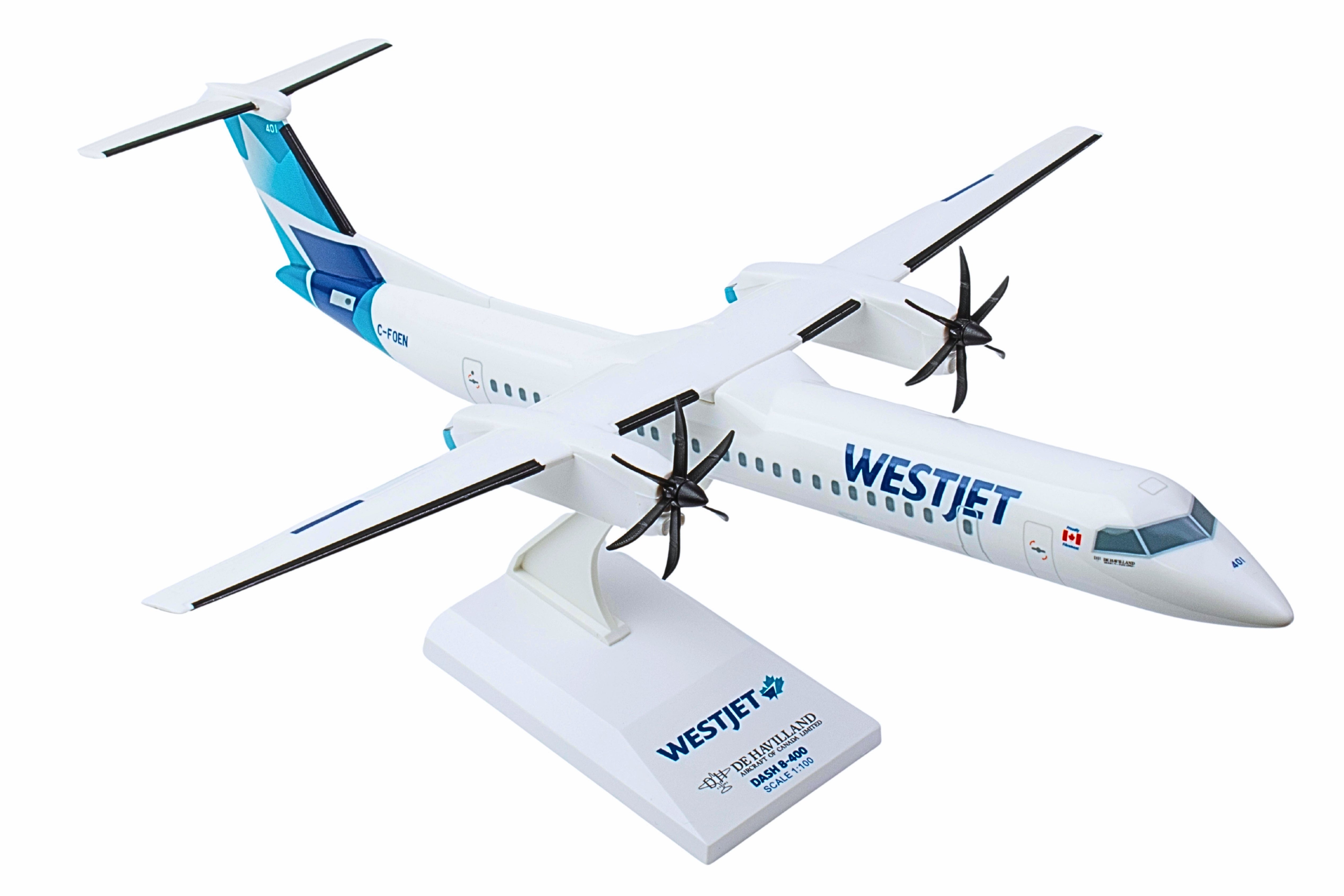 SKY MARKS AIR TRAVELER 航空機モデル SKYMARKS WESTJET Q400 1/100