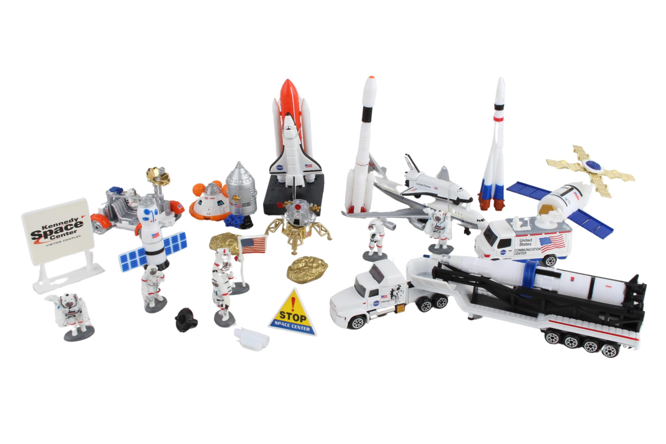 Space Shuttle with Kennedy Space Center Sign 28 Piece