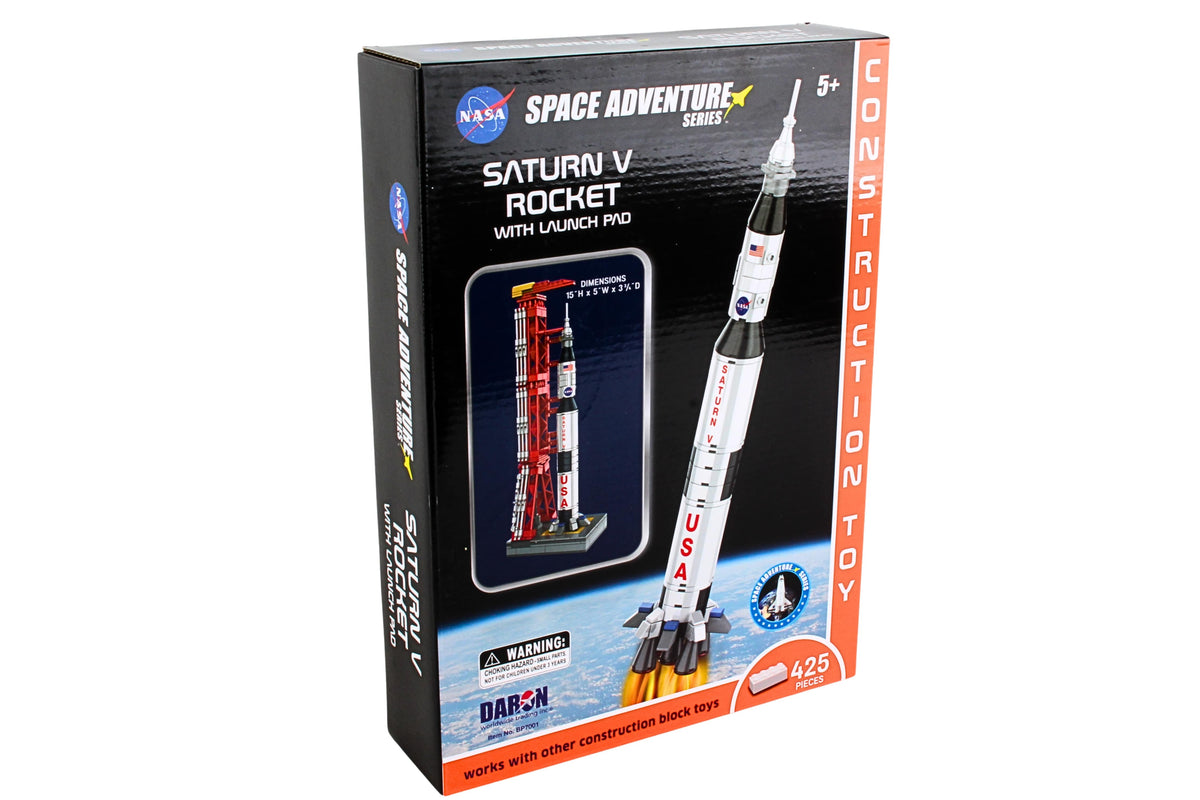 SPACE ADVENTURE SATURN V ROCKET CONSTRUCTION TOY The Airplane Shop.