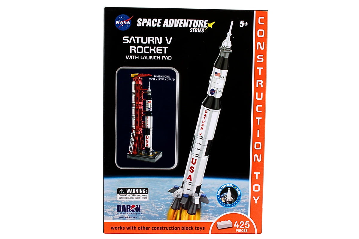 SPACE ADVENTURE SATURN V ROCKET CONSTRUCTION TOY The Airplane Shop.