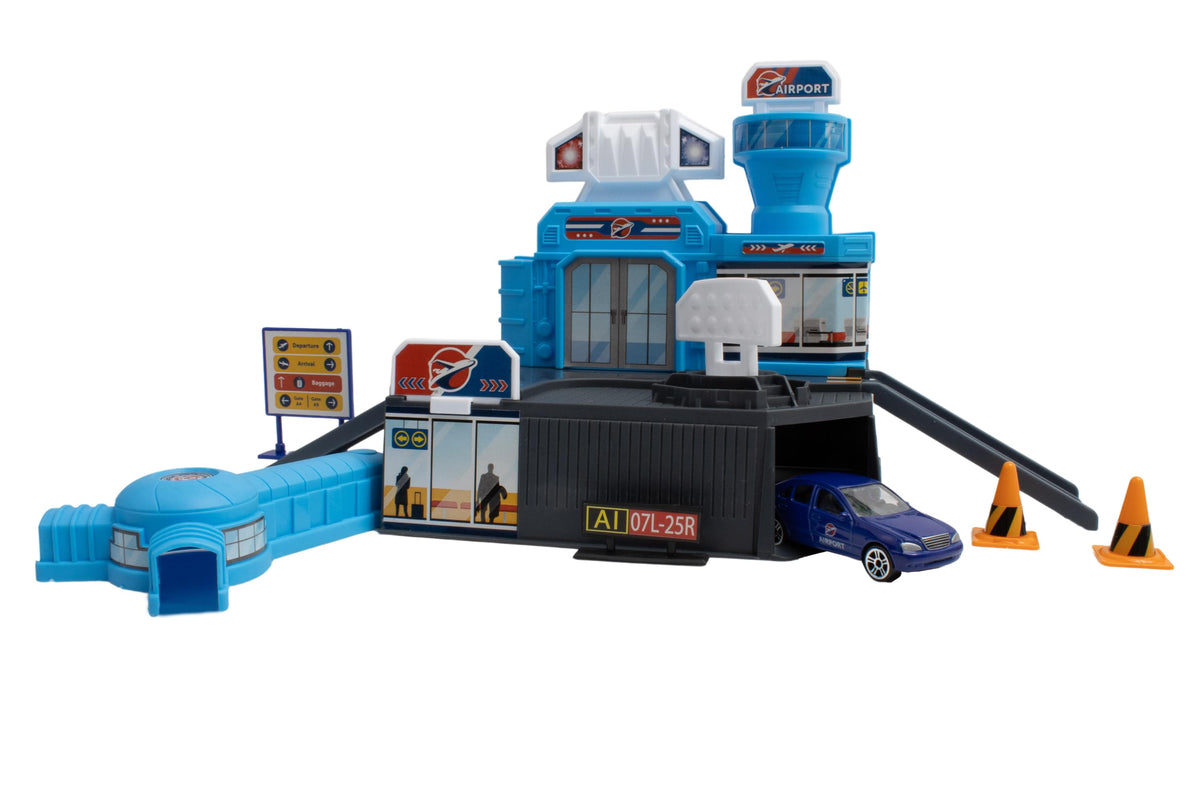 AIRPORT BUILDING PLAYSET W/BOEING SINGLE PLANE The Airplane Shop.