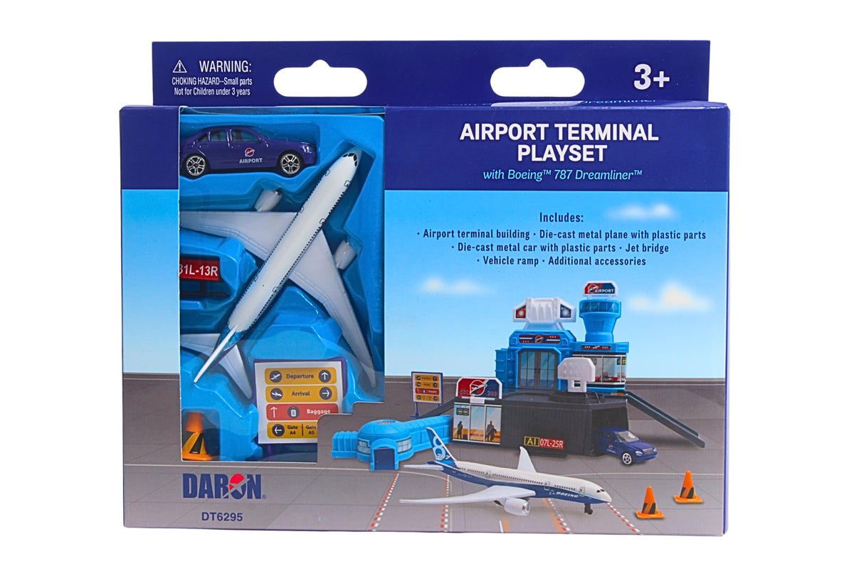 AIRPORT BUILDING PLAYSET W/BOEING SINGLE PLANE The Airplane Shop.