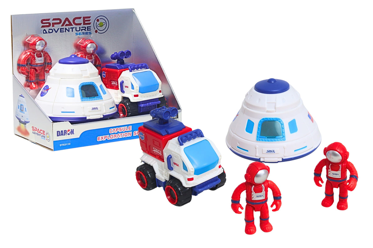 SPACE ADVENTURE SPACE CAPSULE W/2 ASTRONAUTS & VEHICLE The Airplane Shop.