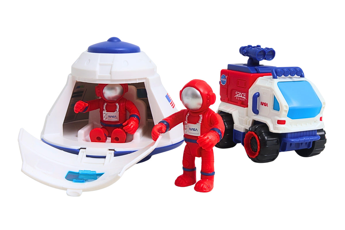 SPACE ADVENTURE SPACE CAPSULE W/2 ASTRONAUTS & VEHICLE The Airplane Shop.
