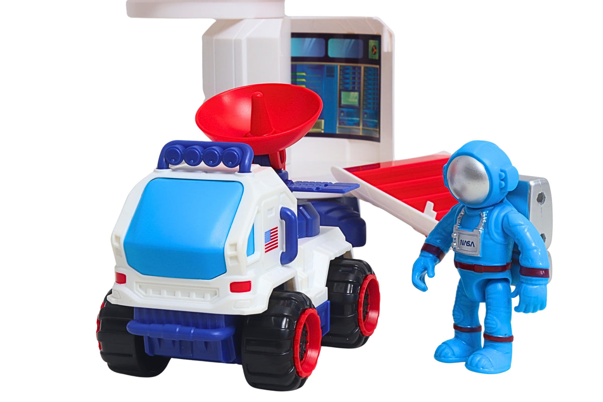 SPACE ADVENTURE SPACE STATION W/FIGURE, SPACE ROVER & LIGHT The Airplane Shop.