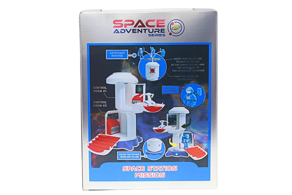 SPACE ADVENTURE SPACE STATION W/FIGURE, SPACE ROVER & LIGHT The Airplane Shop.