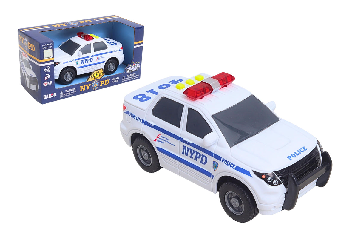 NYPD MIGHTY POLICE CAR W/LIGHT & SOUND The Airplane Shop.