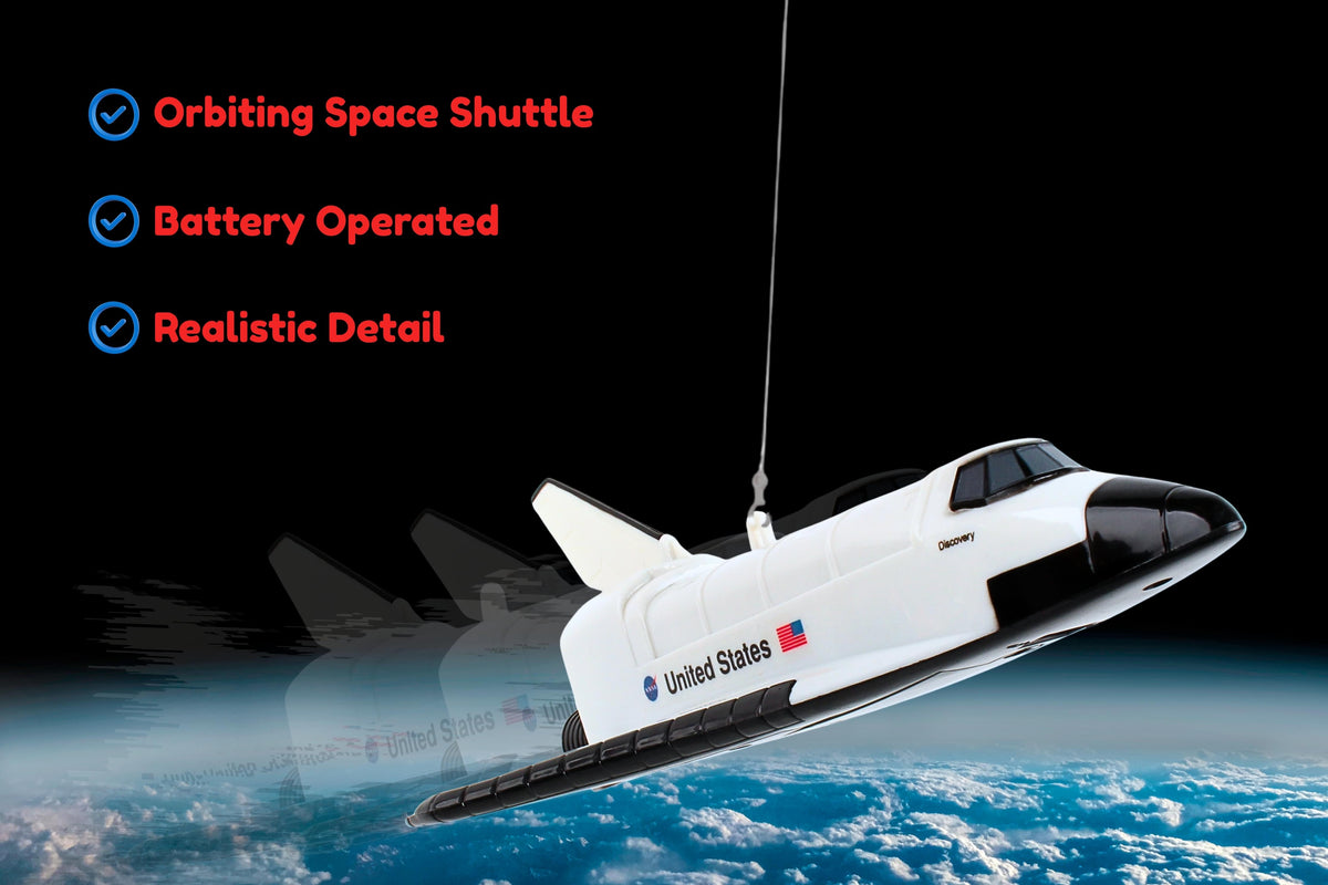 FLYING SPACE SHUTTLE ON A STRING (**) The Airplane Shop.