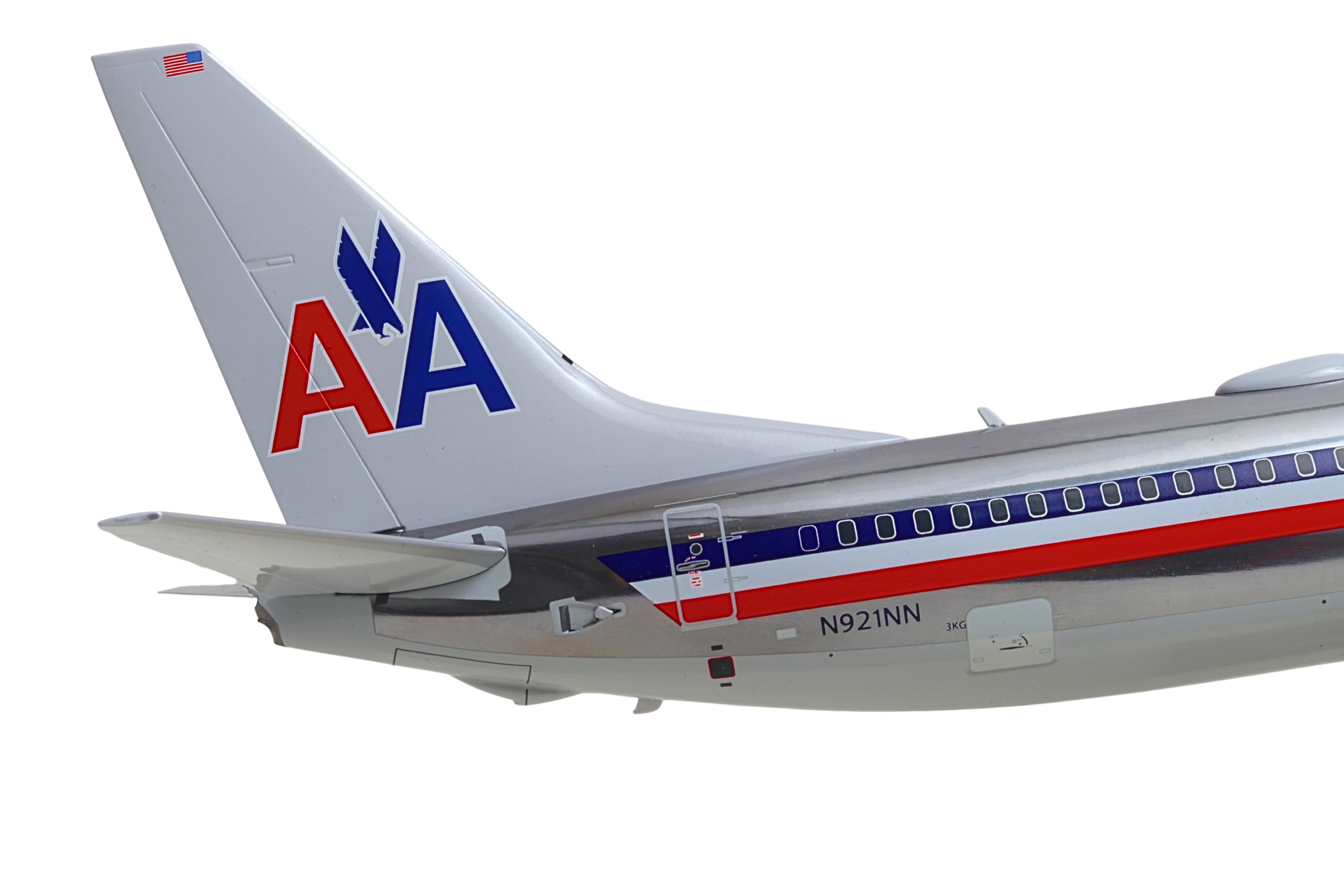 GEMINI100 AMERICAN 737-800W 1/100 REG#N921NN The Airplane Shop.