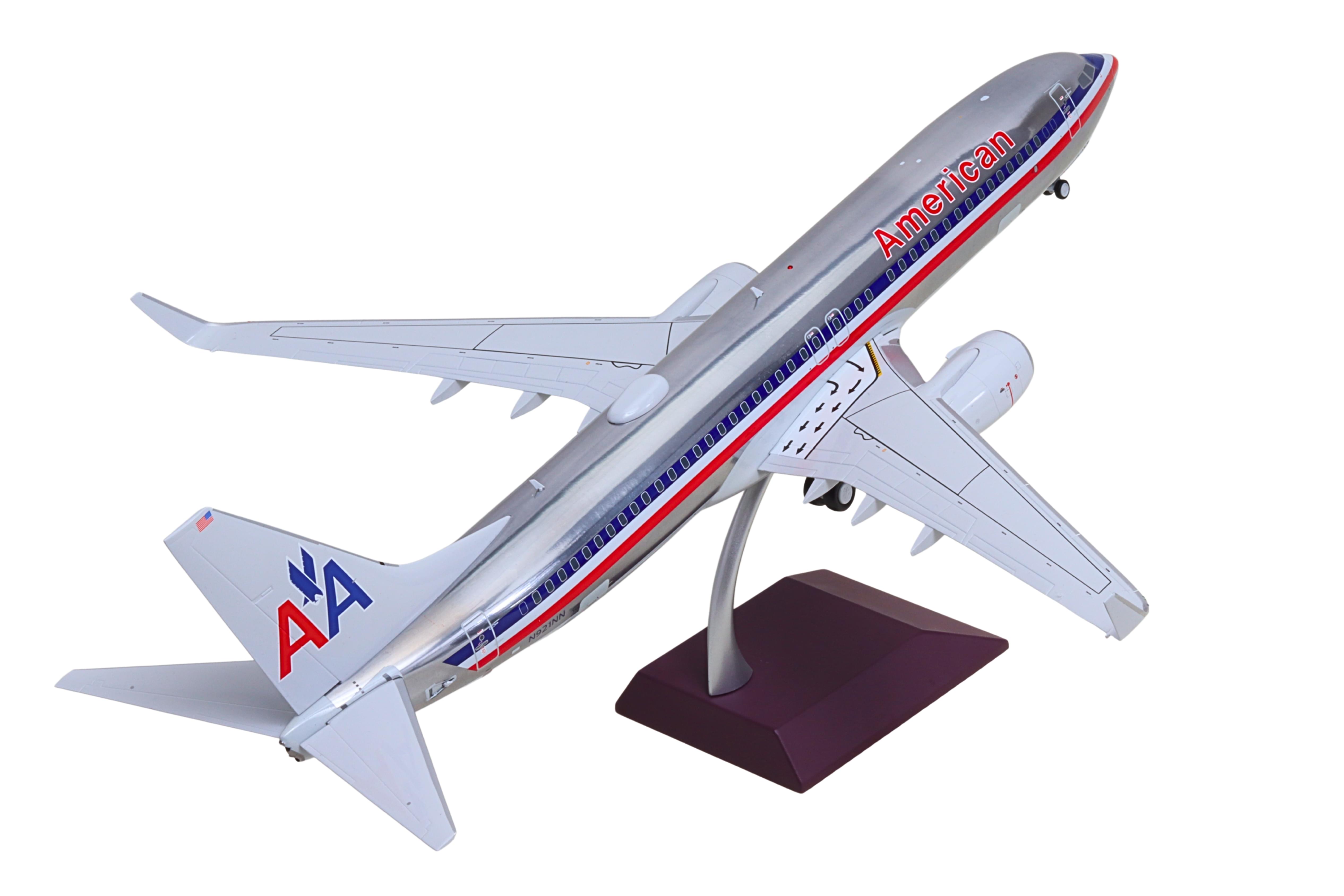 GEMINI100 AMERICAN 737-800W 1/100 REG#N921NN The Airplane Shop.
