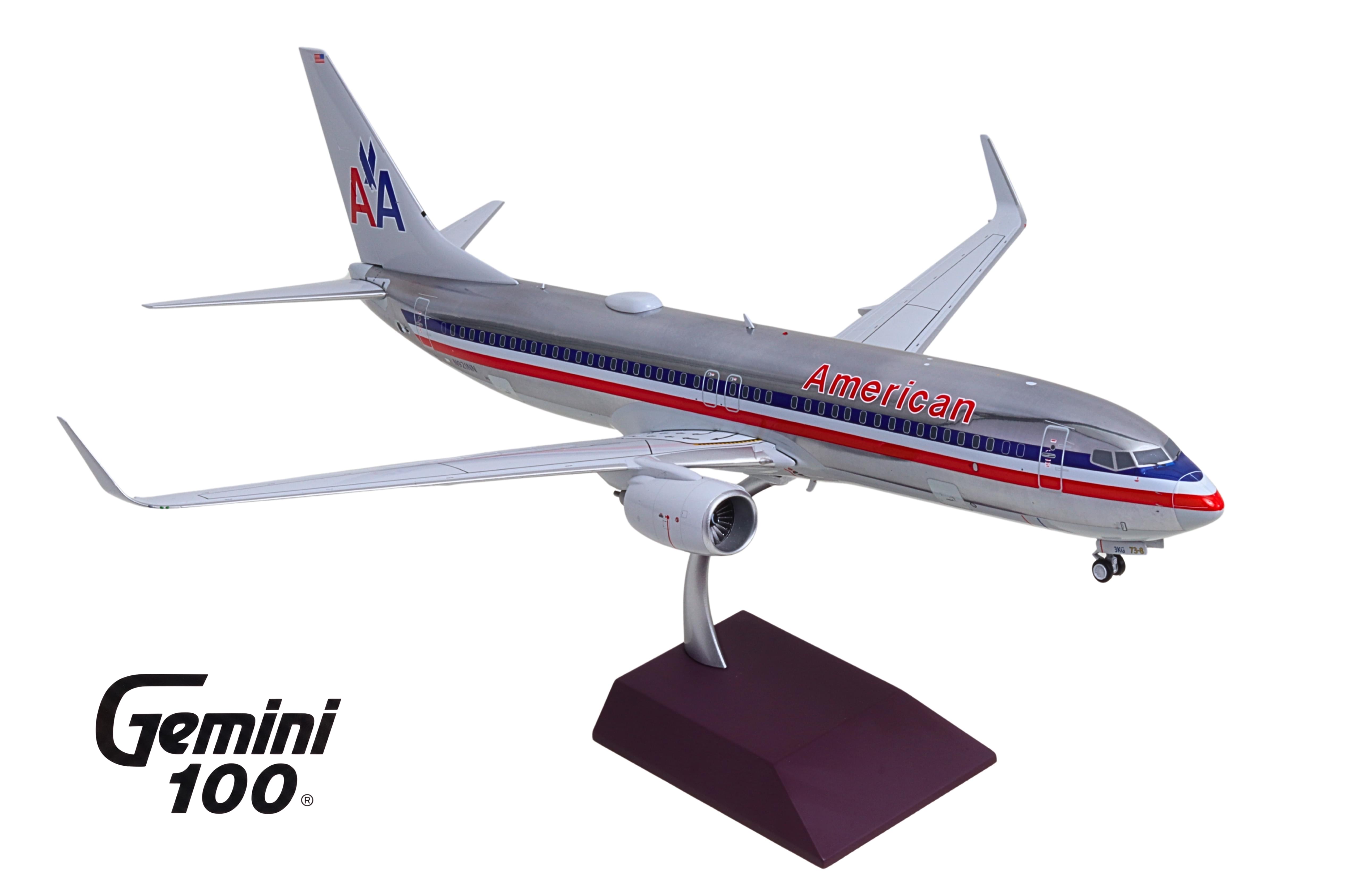 GEMINI100 AMERICAN 737-800W 1/100 REG#N921NN The Airplane Shop.
