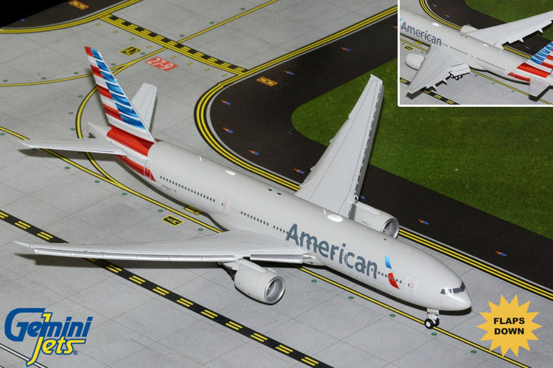 GEMINI200 AMERICAN 777-200ER 1/200 REG#N788AN FLAPS DOWN The Airplane Shop.