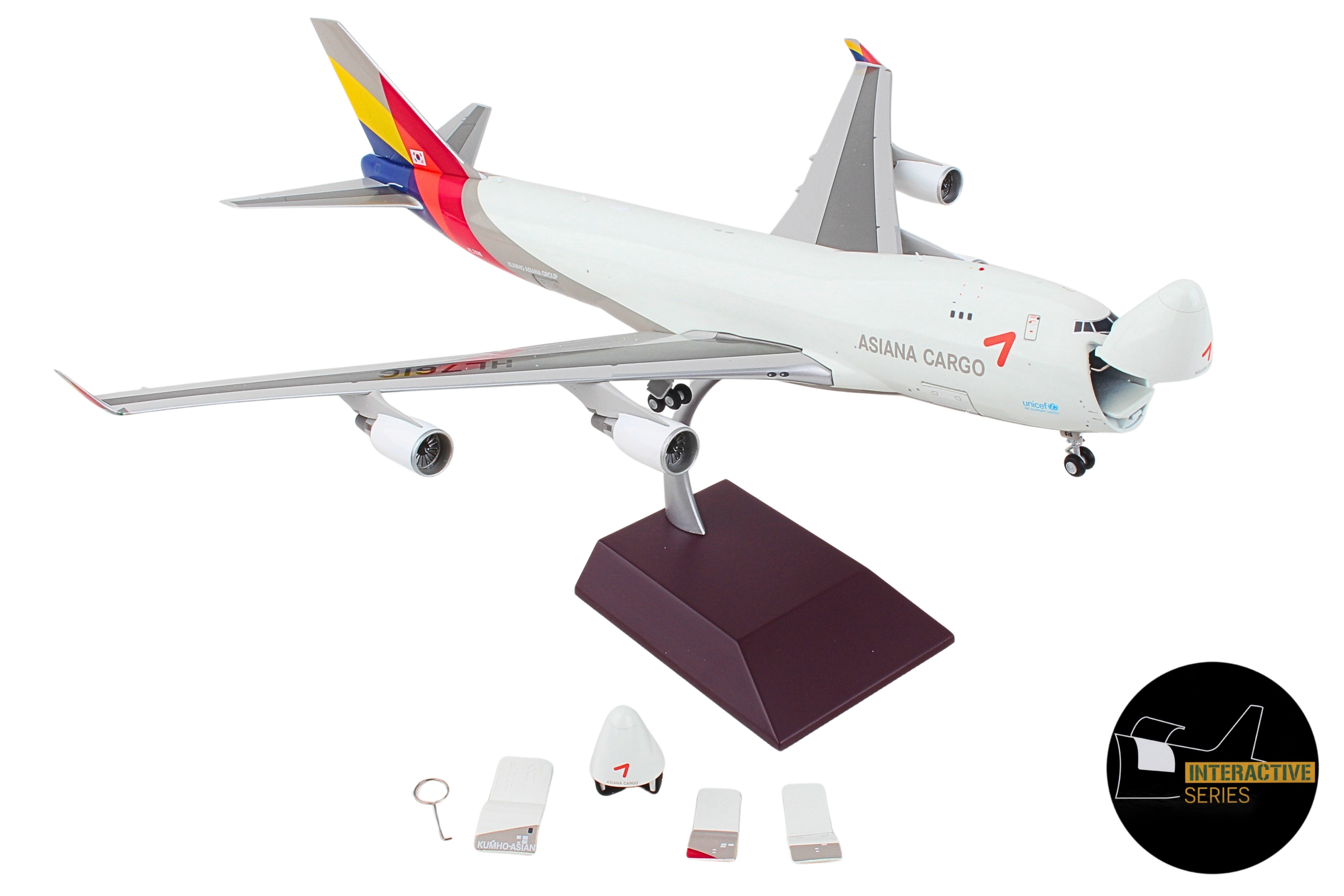GEMINI200 ASIANA CARGO 747-400F 1/200 REG#HL7616 INTERACTIVE
