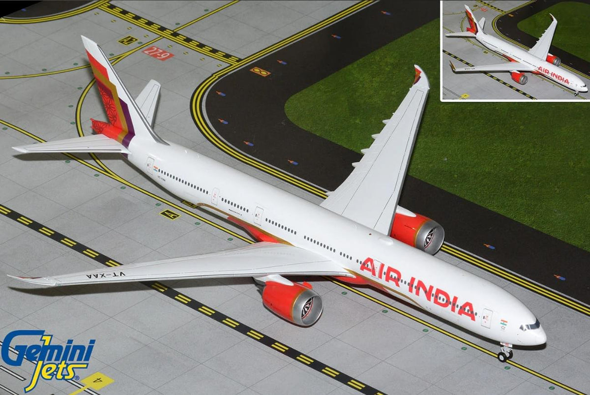 GEMINI AIR INDIA 777-9 1/200 REG#VT-XAA The Airplane Shop.