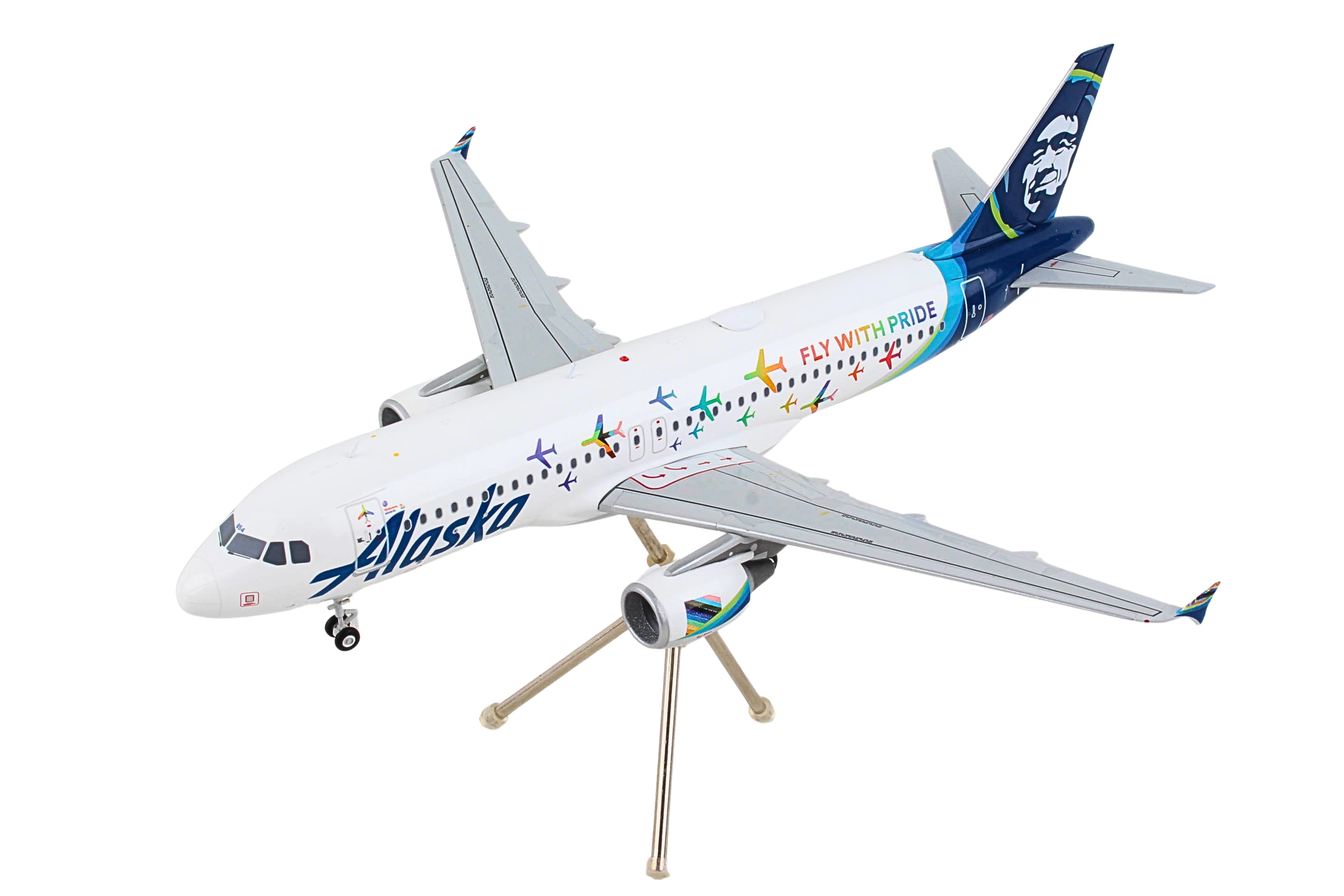 GEMINI200 ALASKA A320 1/200 REG#N854VA FLY WITH PRIDE (**)