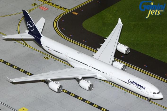 GEMINI200 LUFTHANSA 340-600 1/200 REG#D-AIHF The Airplane Shop.