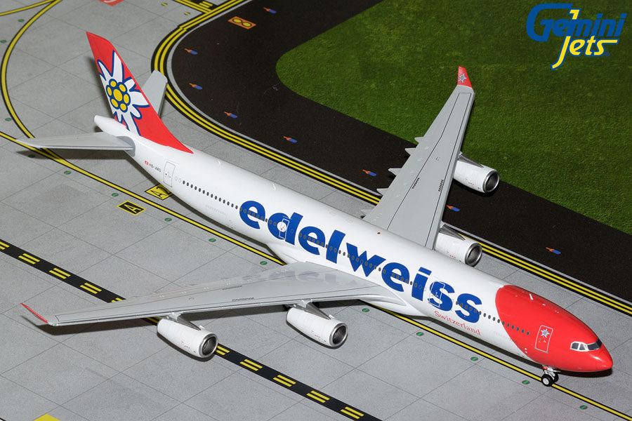 GEMINI200 EDELWEISS AIR A340-300 1/200 REG#HB-JMG