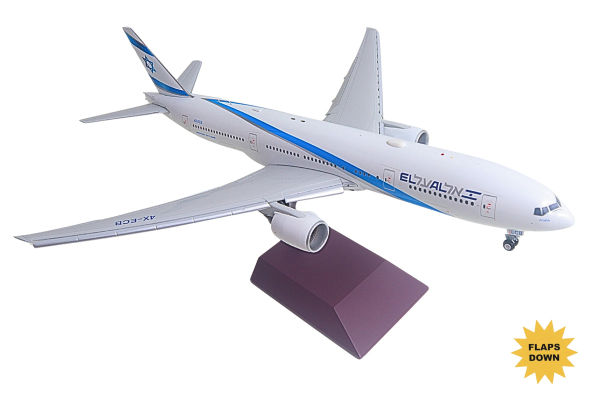 GEMINI EL AL 777-200ER 1/200 REG#4X-ECB FLAPS DOWN (**) The Airplane Shop.