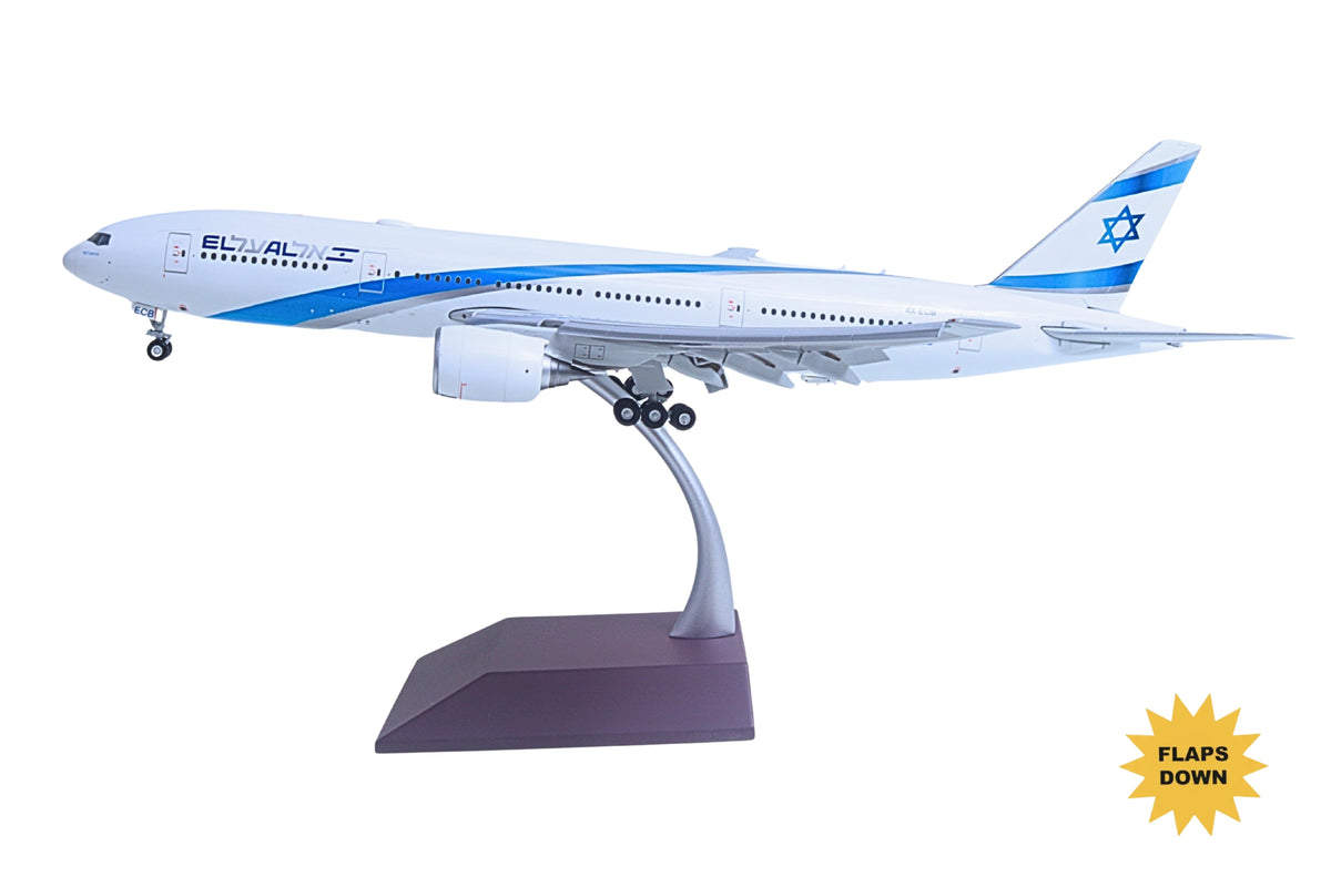 GEMINI EL AL 777-200ER 1/200 REG#4X-ECB FLAPS DOWN (**) The Airplane Shop.