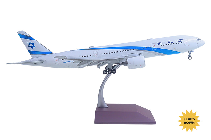 GEMINI EL AL 777-200ER 1/200 REG#4X-ECB FLAPS DOWN (**) The Airplane Shop.