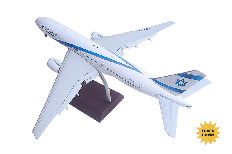 GEMINI EL AL 777-200ER 1/200 REG#4X-ECB FLAPS DOWN (**) The Airplane Shop.