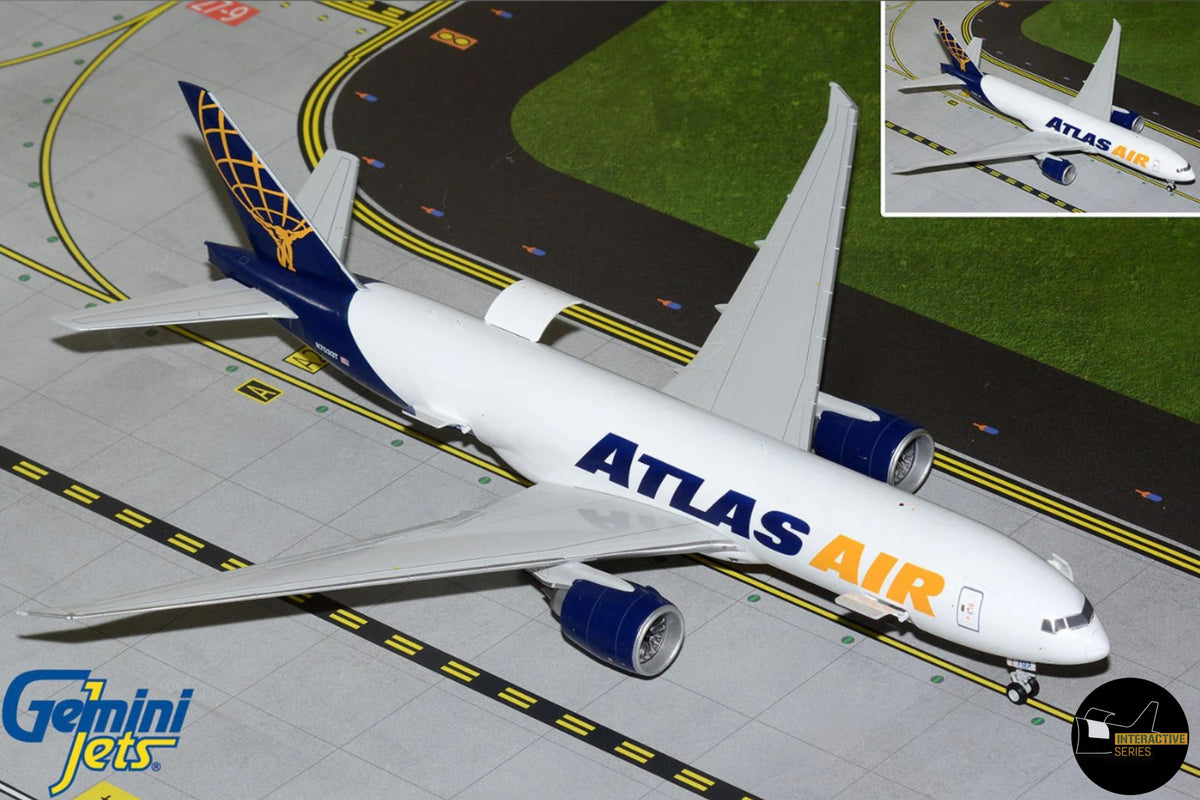 GEMINI200 ATLAS 777-200LRF 1/200 REG#N703GT INTERACTIVE (**) The Airplane Shop.