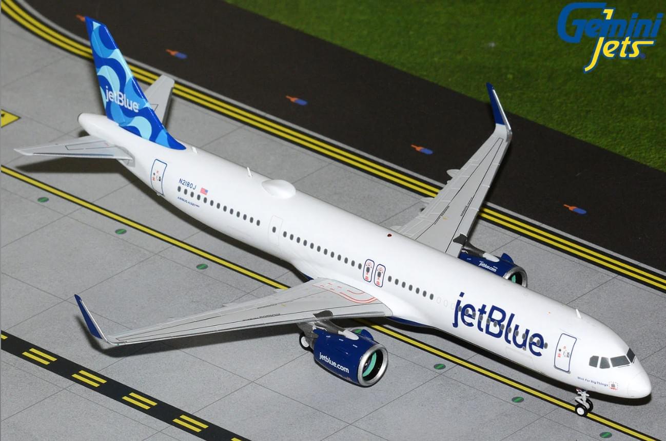 GEMINI200 JETBLUE A321NEO 1/200 #N2180J MINT FOR BIG THINGS The Airplane Shop.