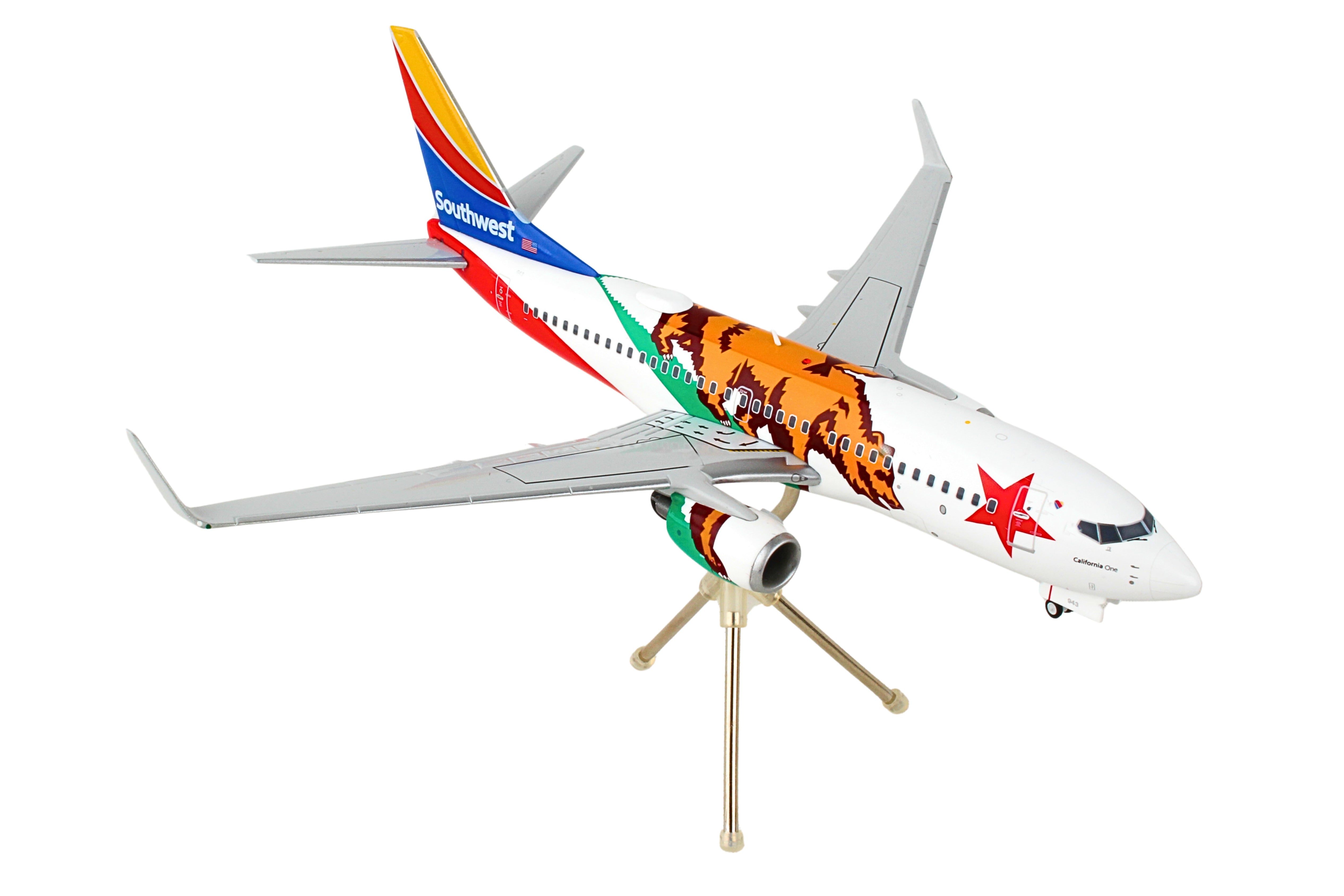 GEMINI SOUTHWEST 737-700W 1/200 CALIFORNIA ONE REG#N943WN