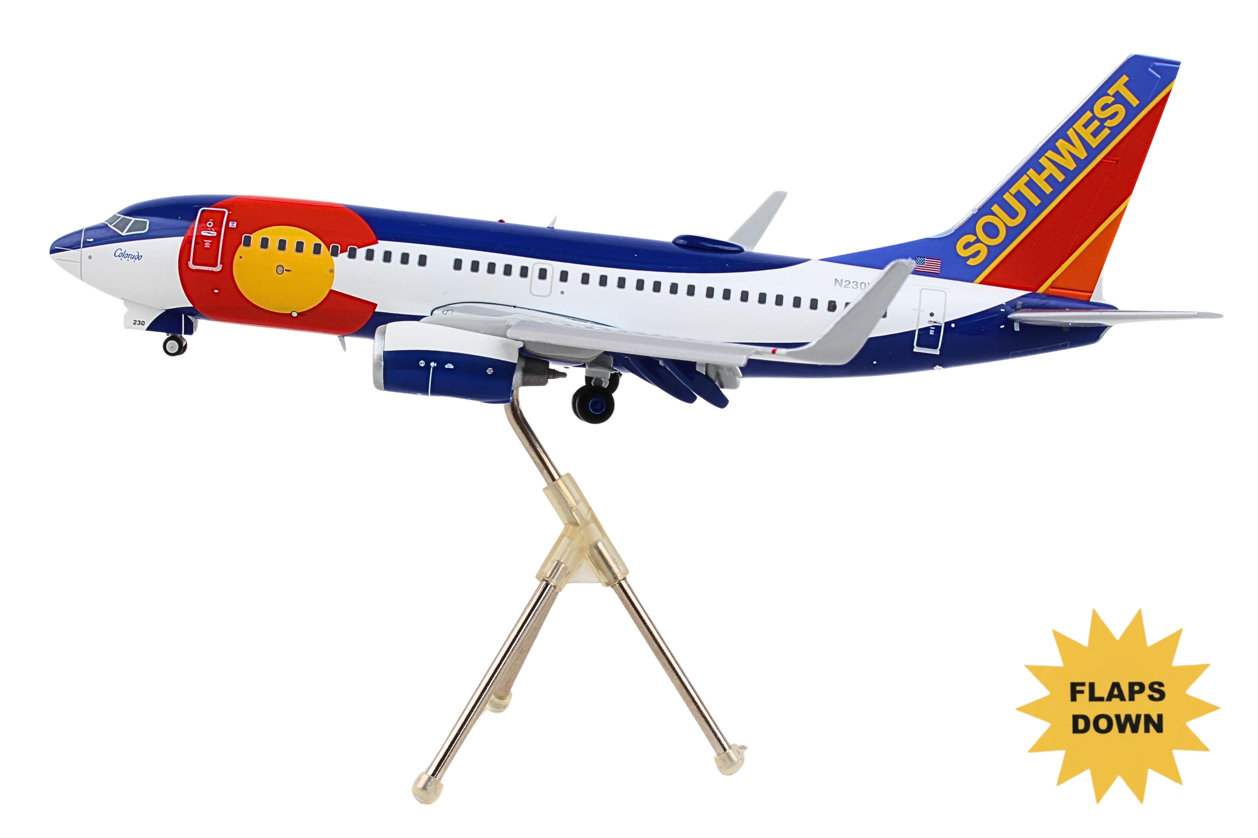 GEMINI200 SOUTHWEST 737-700 1/200 COLORADO ONE FLAPS DOWN ** | The