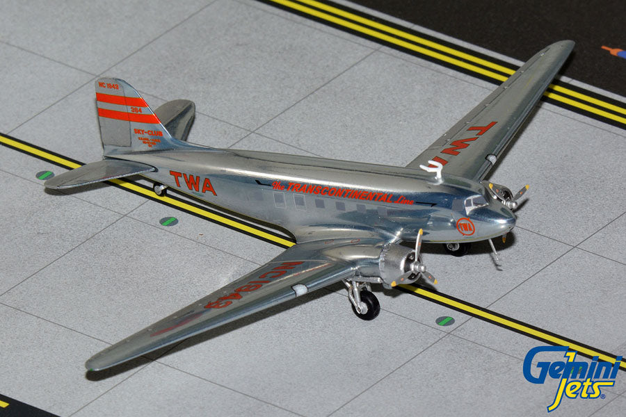 GEMINI200 TWA DC-3 1/200 REG#NC1943