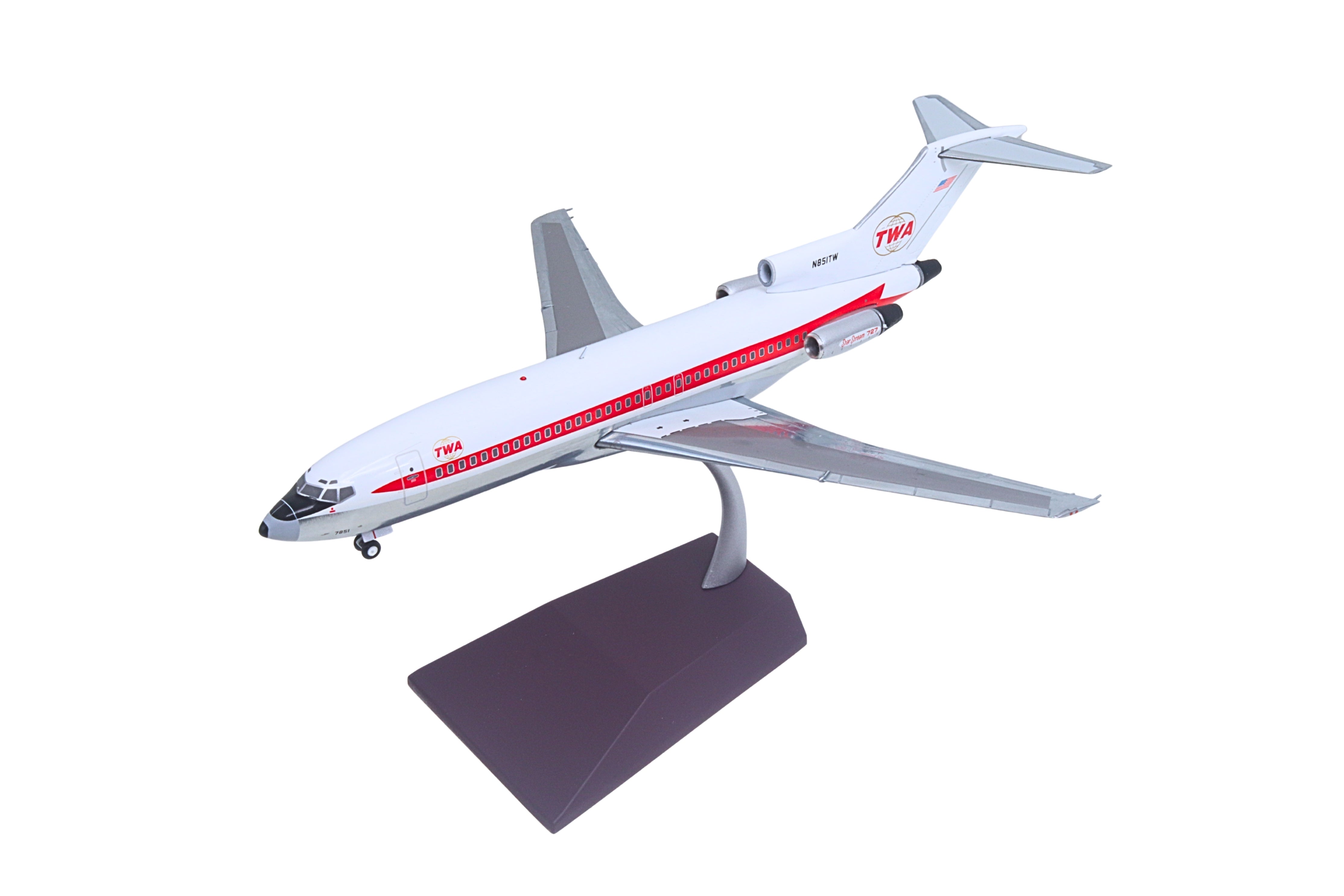 GEMINI200 TWA 727-100 1/200 REG#851TW