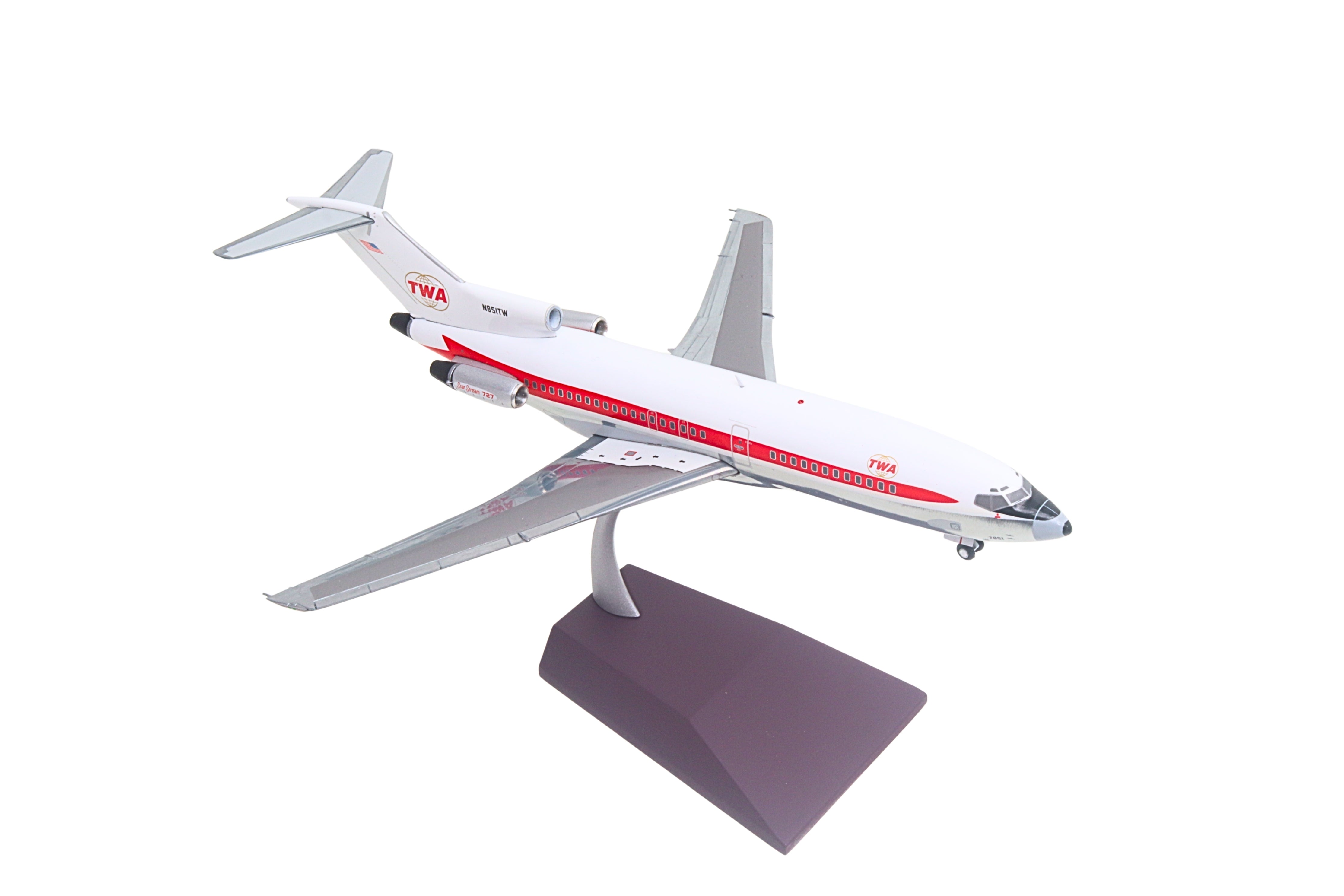 GEMINI200 TWA 727-100 1/200 REG#851TW