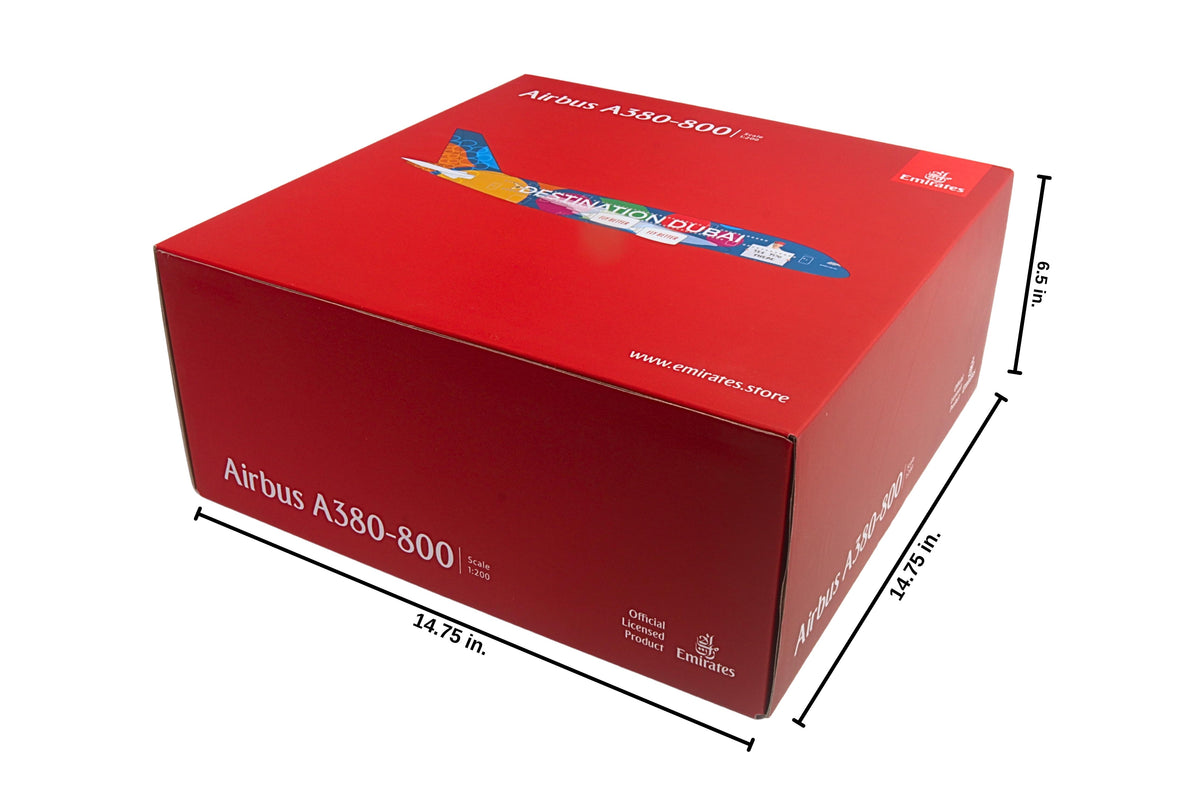 GEMINI200 EMIRATES A380 1/200 BE PART OF THE MAGIC A6-EES The Airplane Shop.