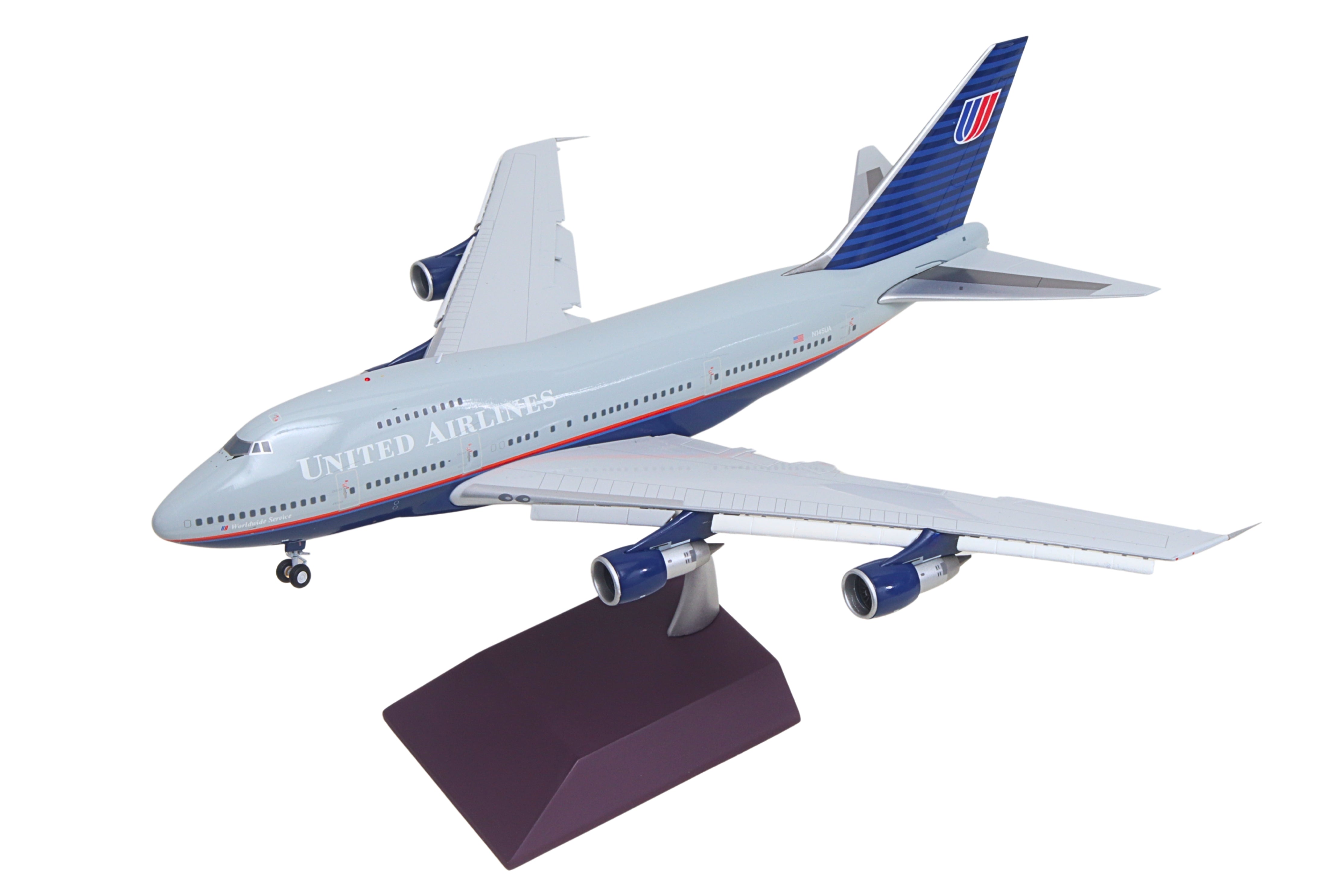 GEMINI200 UNITED 747SP 1/200 REG#N145UA FLAPS DOWN