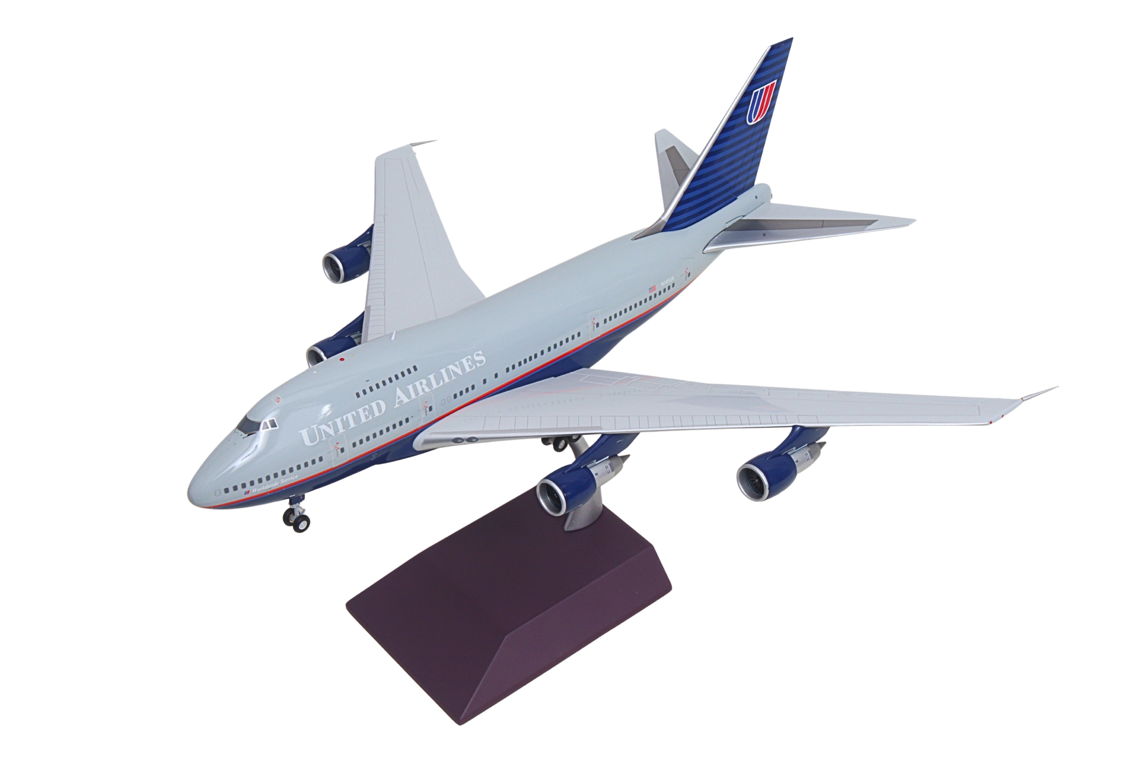 GEMINI200 UNITED 747SP 1/200 REG#N145UA BATTLESHIP LIVERY