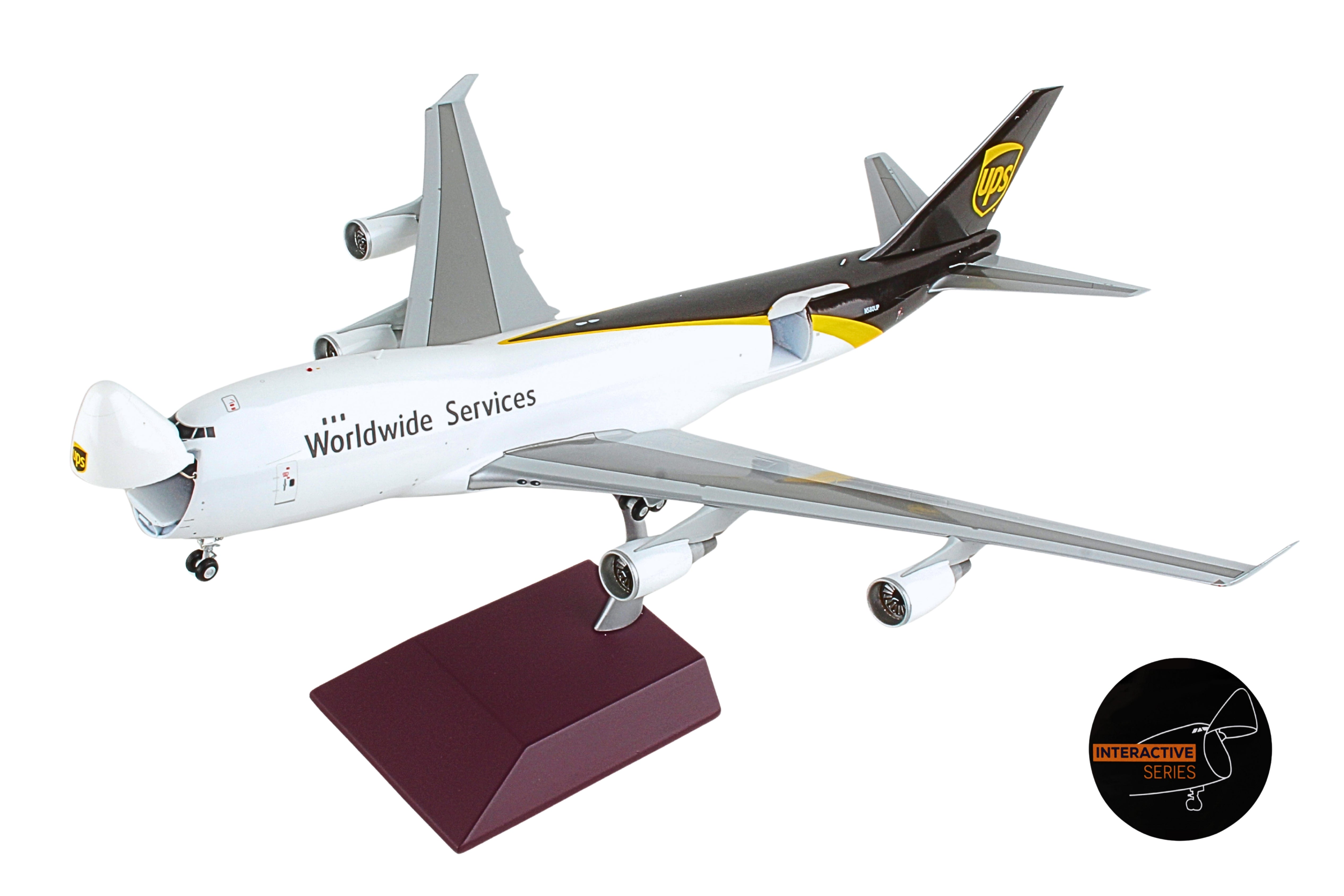 GEMINI200 UPS 747-400FSCD 1/200 INTERACTIVE REG#N580UP (**)*