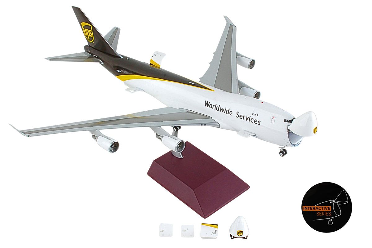 GEMINI200 UPS 747-400FSCD 1/200 INTERACTIVE REG#N580UP (**)* The Airplane Shop.