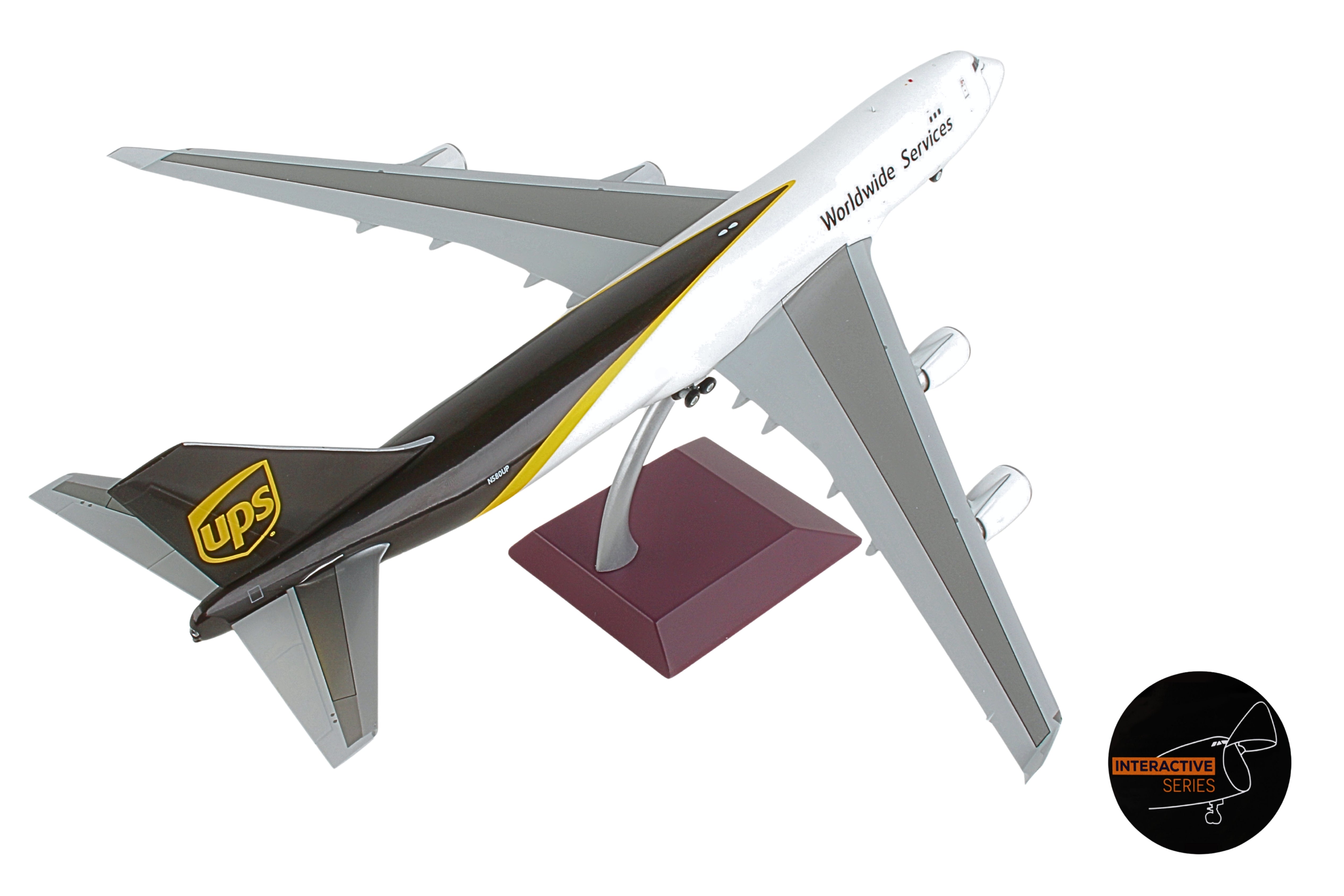 GEMINI200 UPS 747-400FSCD 1/200 INTERACTIVE REG#N580UP (**)*
