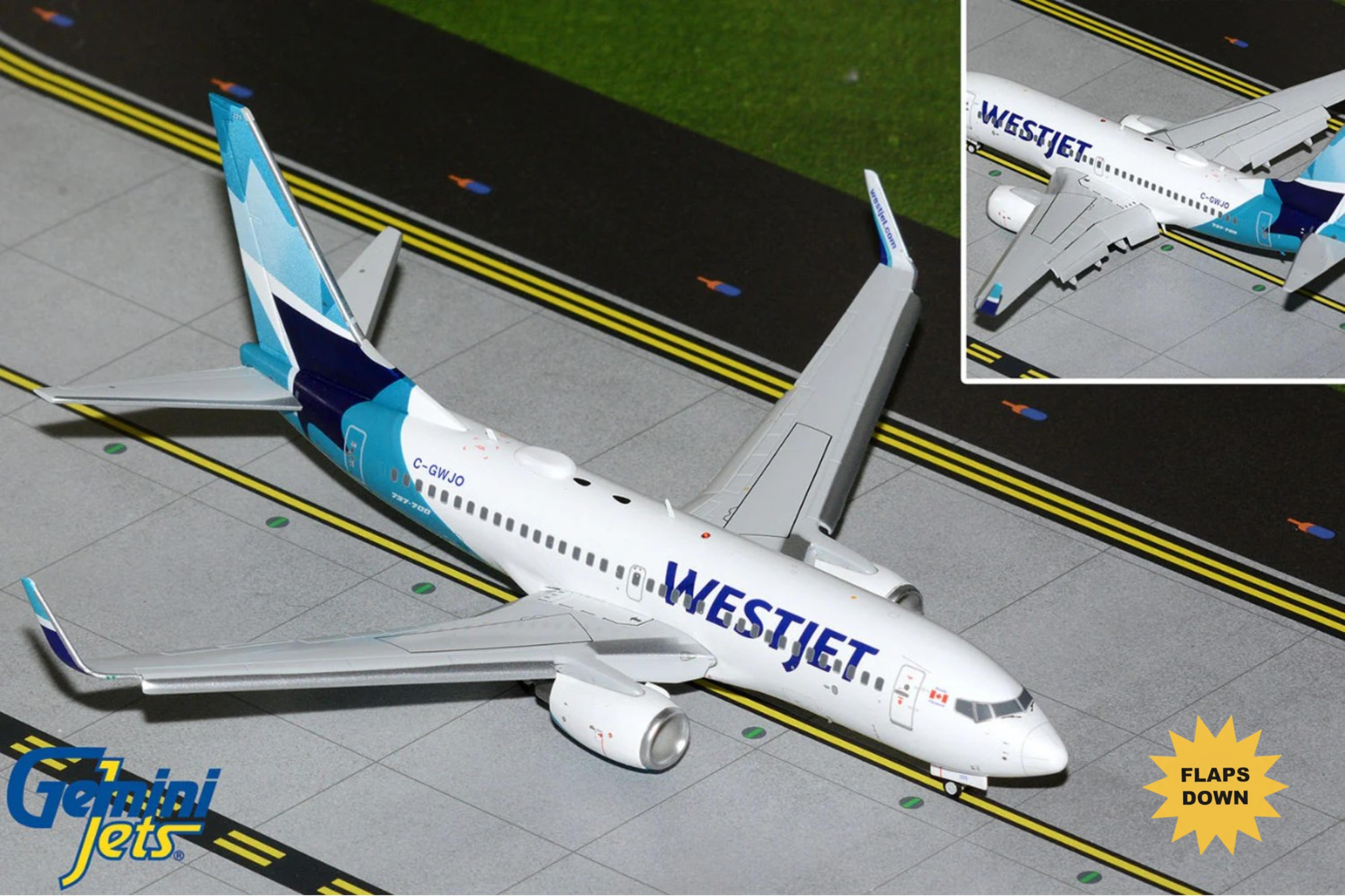 Ｍ08/02a0712☆ミニカー　ボーイング　787-9 ウェストジェット航空 G2WJA1431F_31fb468f-10db-4c05-