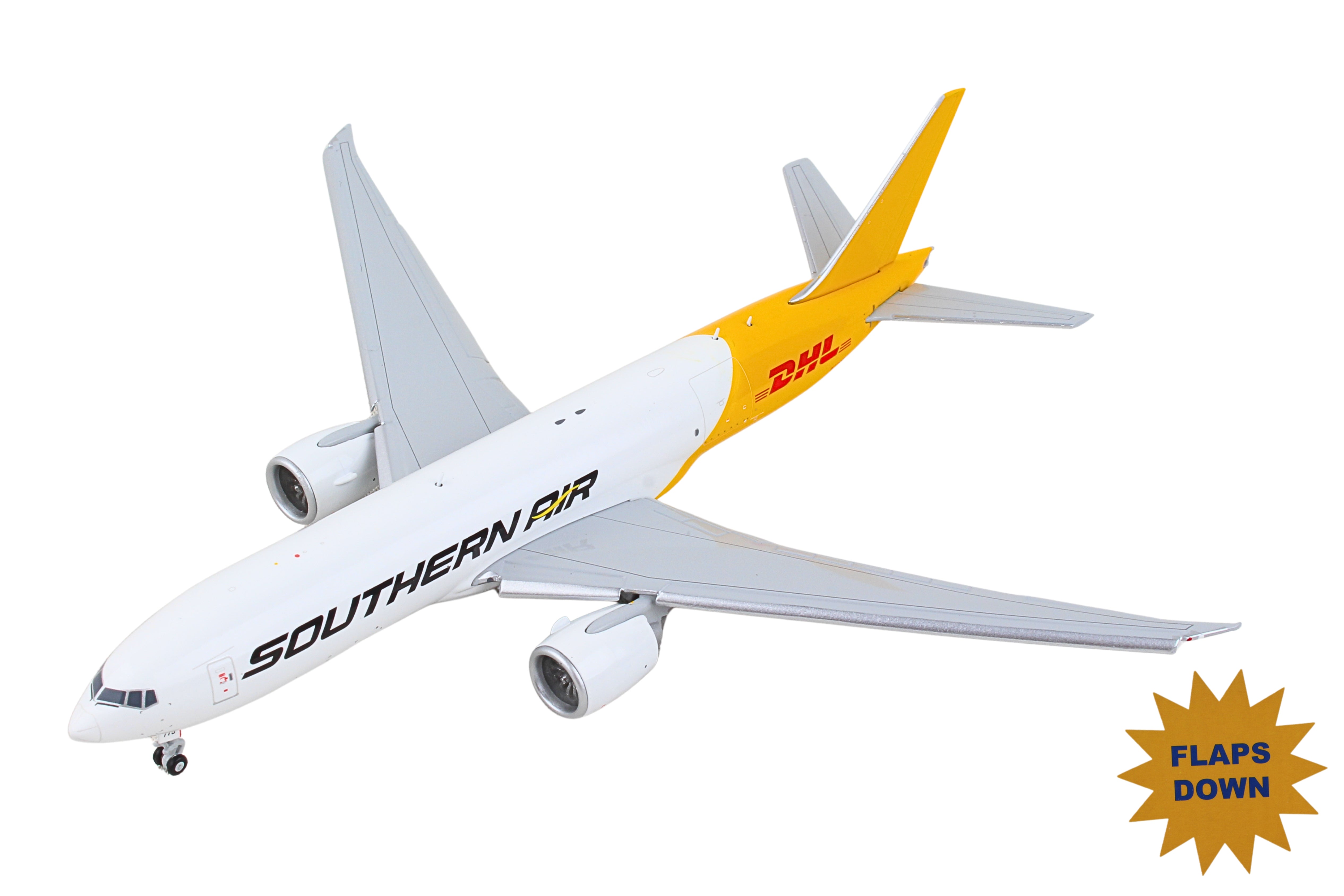 GEMINI SOUTHERN AIR 777LRF 1/400 DHL REG#N775SA FLAPS DOWN**