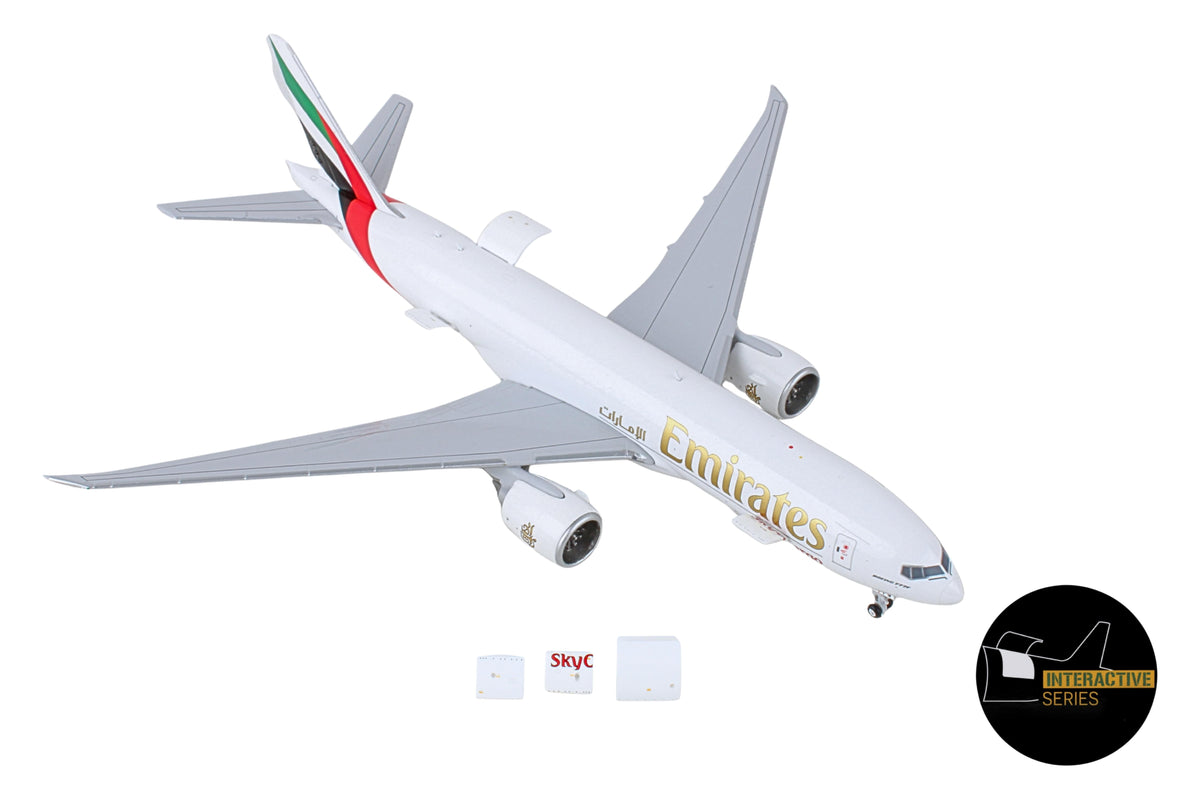 GEMINI EMIRATES SKYCARGO 777-200LRF 1/400 INTERACTIVE The Airplane Shop.