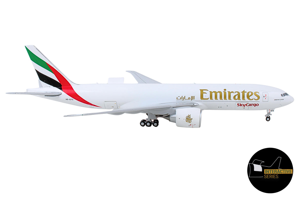 GEMINI EMIRATES SKYCARGO 777-200LRF 1/400 INTERACTIVE The Airplane Shop.