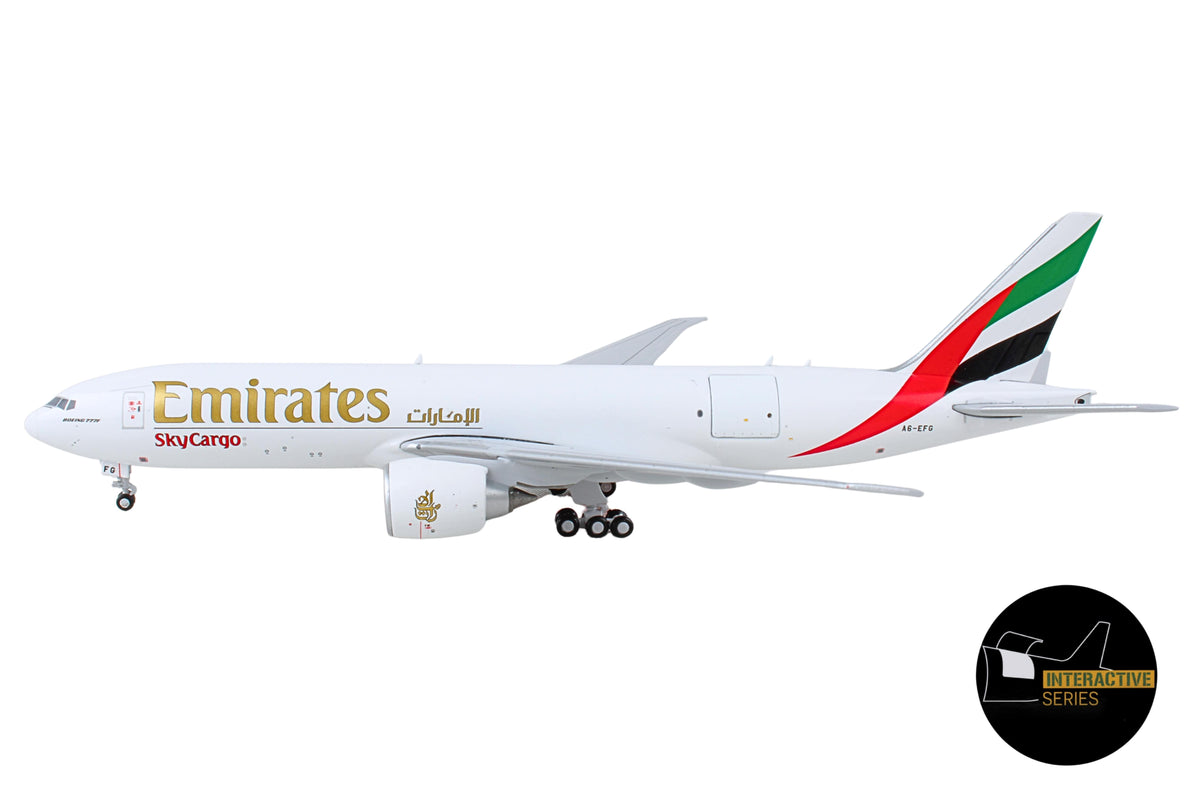 GEMINI EMIRATES SKYCARGO 777-200LRF 1/400 INTERACTIVE The Airplane Shop.