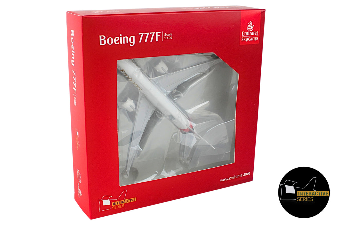 GEMINI EMIRATES SKYCARGO 777-200LRF 1/400 INTERACTIVE The Airplane Shop.