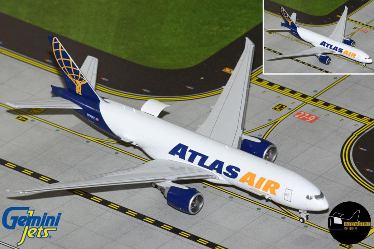 GEMINI ATLAS 777-200LRF 1/400 REG#N703GT INTERACTIVE (**) The Airplane Shop.
