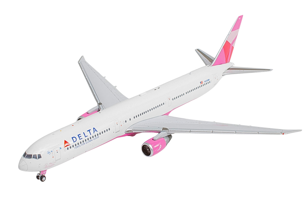 GEMINI DELTA 767-400 1/400 EVELYN H LAUDER PINK PLANE N845MH The Airplane Shop.