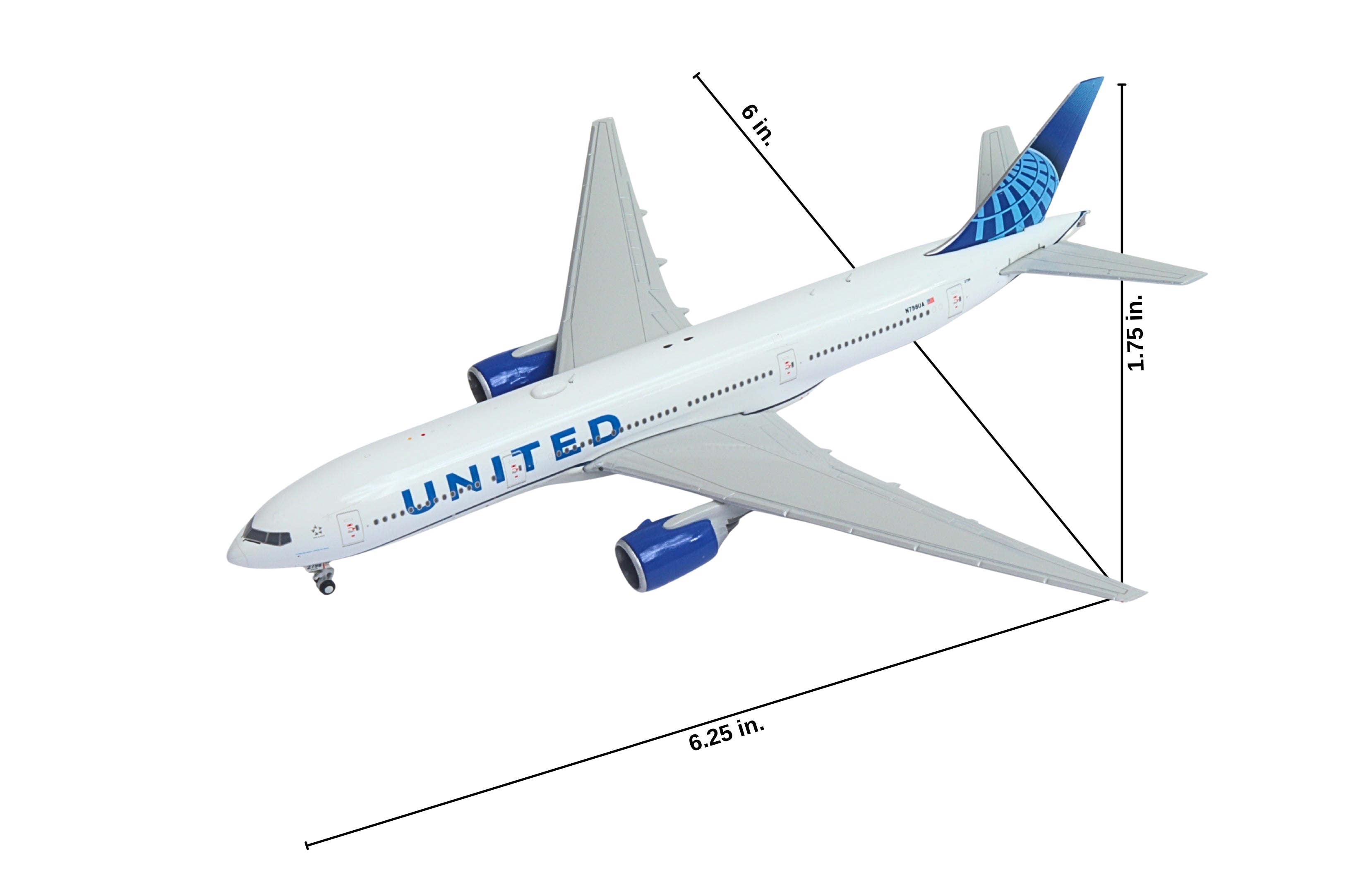 GEMINI UNITED 777-200ER 1/400 REG#N798UA