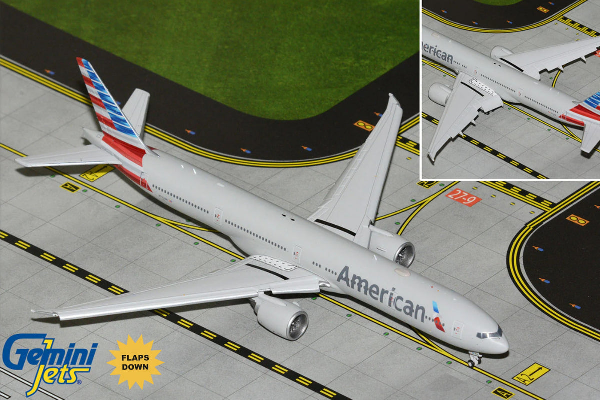 GEMINI AMERICAN 777-300ER 1/400 REG#N722AN The Airplane Shop.