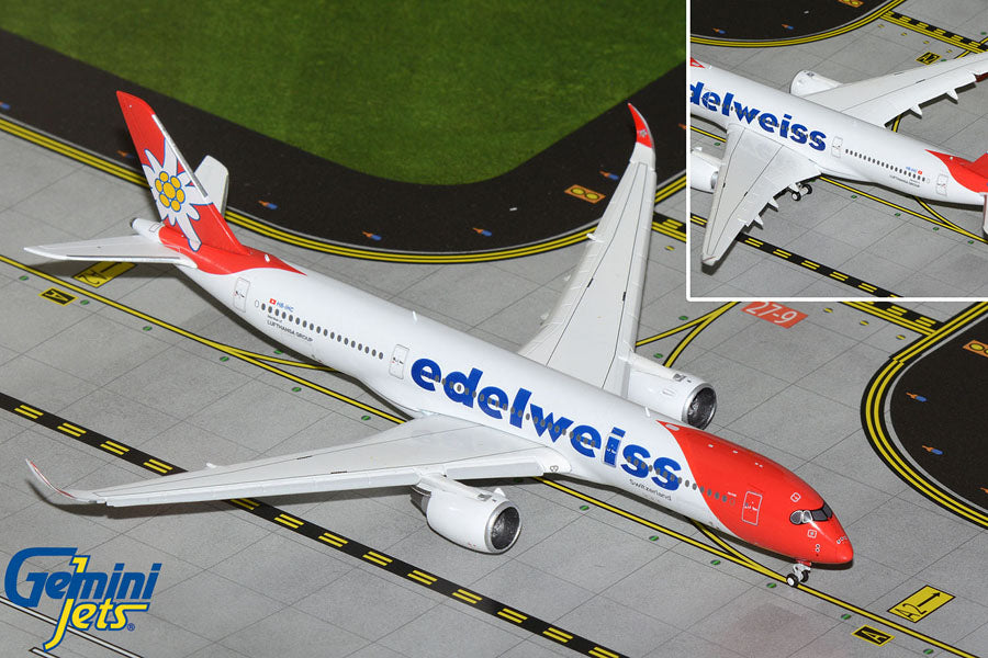 GEMINI EDELWEISS A350-900 1/400 REG#HB-IHC FLAPS DOWN