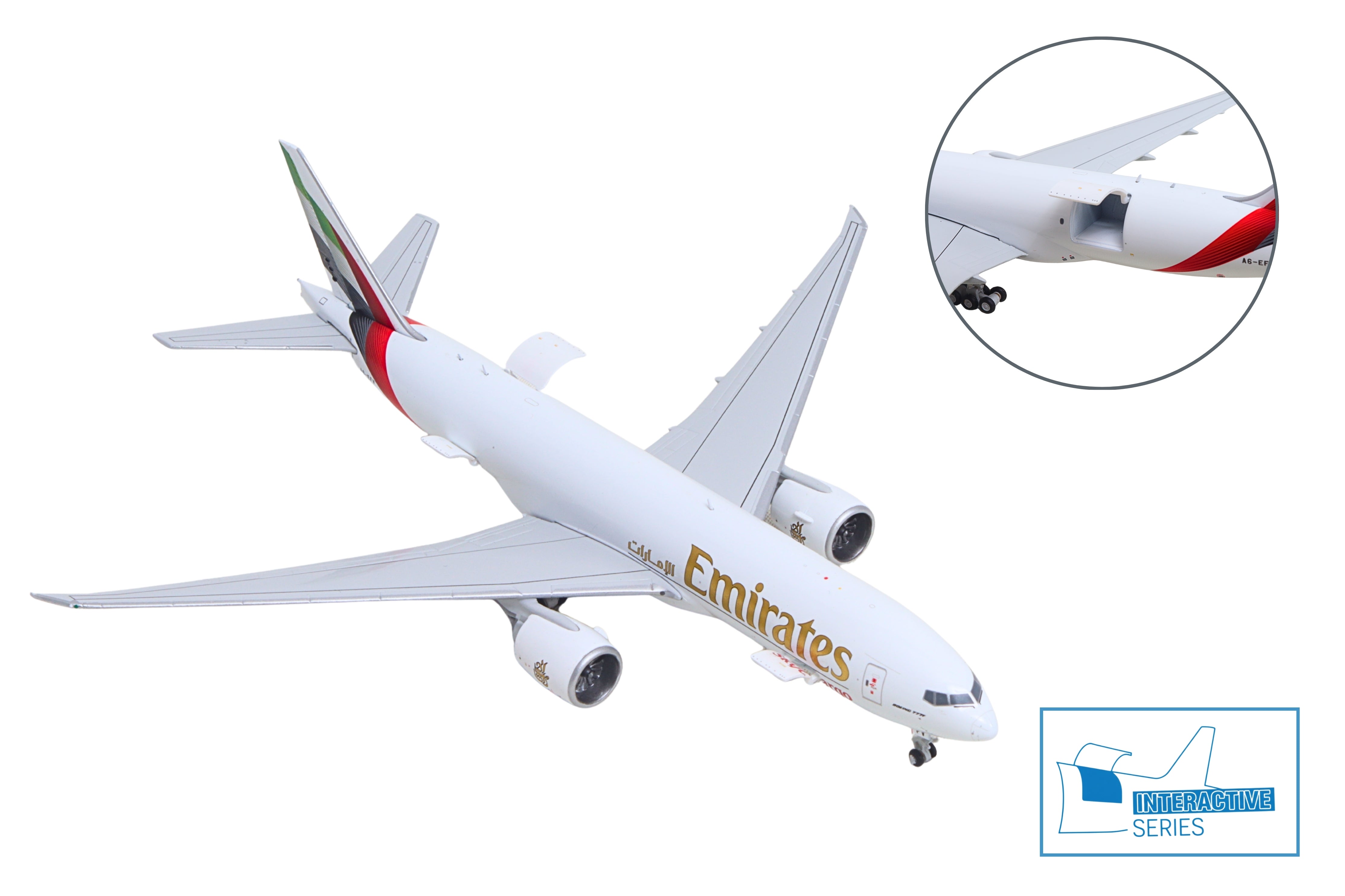 GEMINI EMIRATES SKYCARGO 777-200LRF 1/400 INTERACTIVE A6-EFV